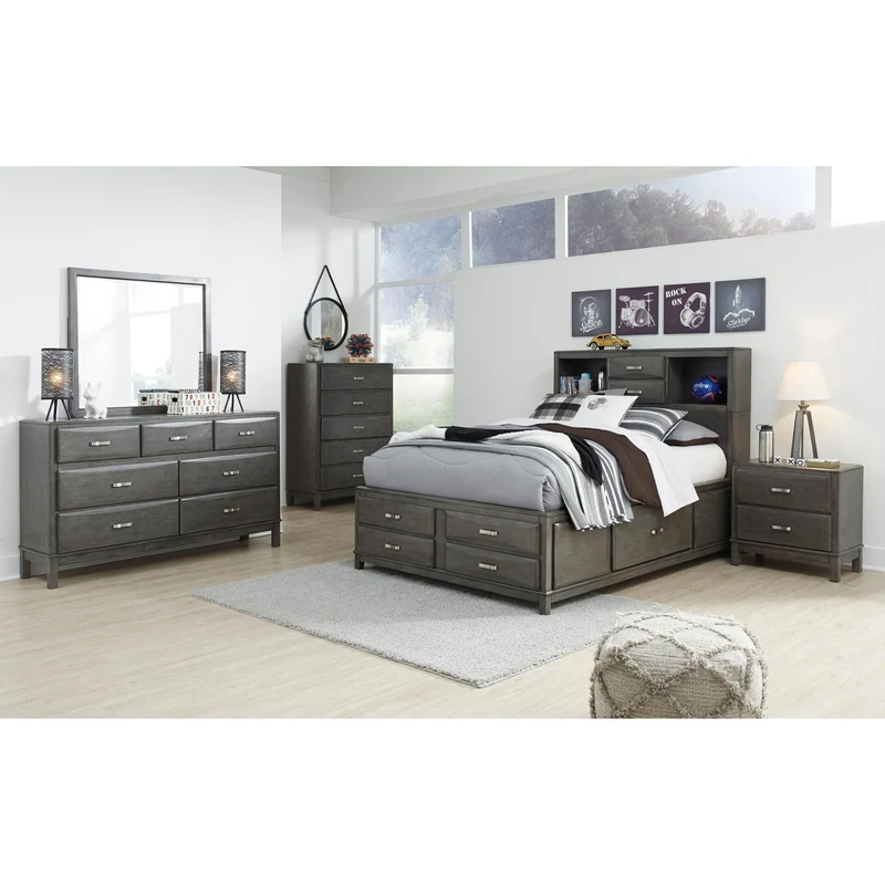 Signature Design by Ashley Caitbrook B476B5 5 pc Full Storage Bedroom Set