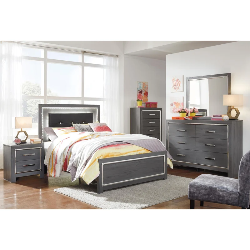 Signature Design by Ashley Lodanna B214 6 pc Full Panel Bedroom Set