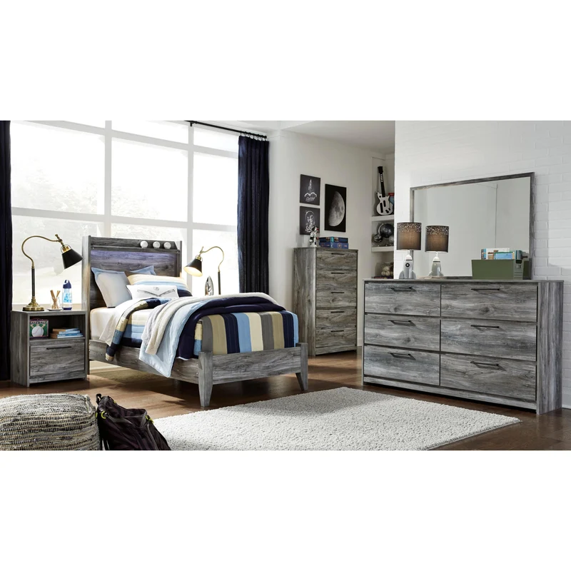 Signature Design by Ashley Baystorm B221 6 pc Twin Panel Bedroom Set