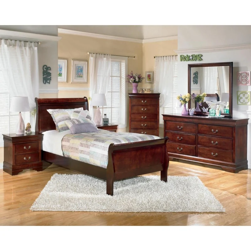 Signature Design by Ashley Alisdair B376B6 5 pc Twin Sleigh Bedroom Set