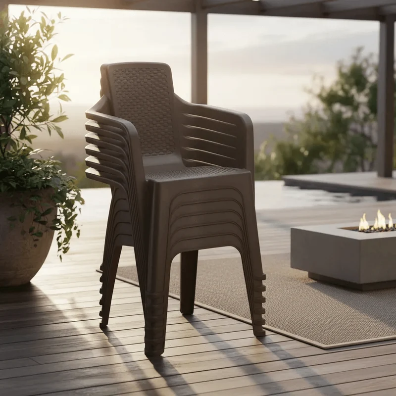 Silla Eterna con Brazos Pack x 6 und Wengue