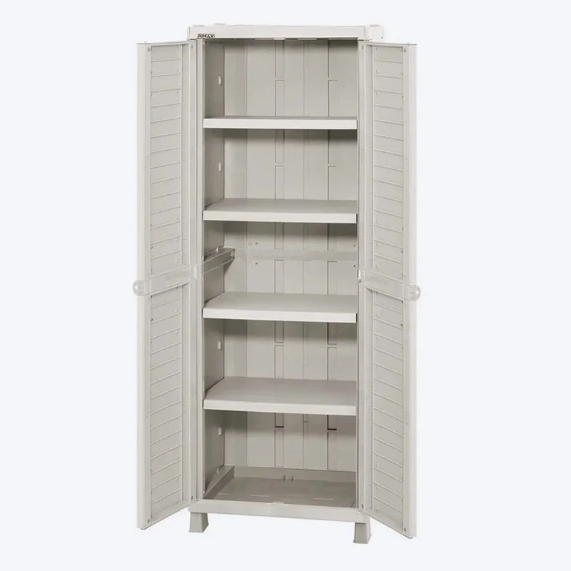 Combo Cocina Barú, 1 Armario Grande, 1 Estante de 5 Niveles 15 Pulgadas Gris