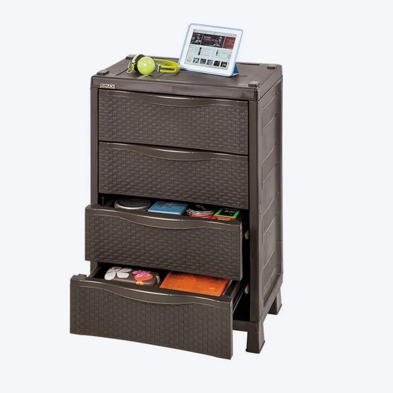 Combo Alcoba Rattan (Armario Ropa + Armario Cajonero) Wengue