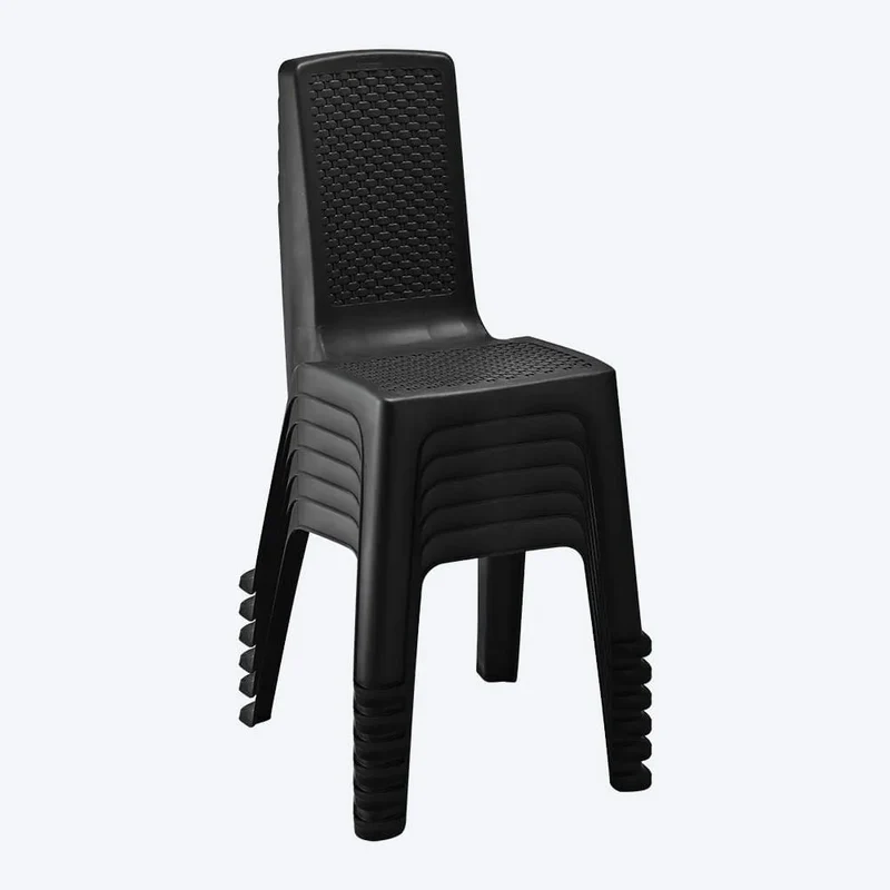 Silla Eterna sin Brazos Pack x 6 und Negro