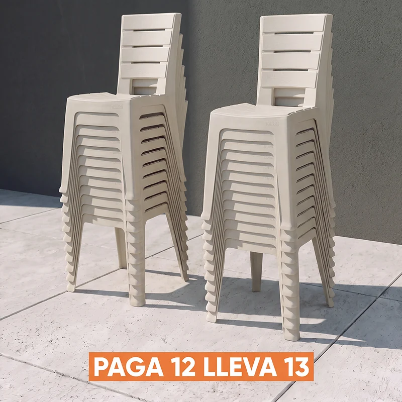 Silla Barú sin Brazos Paga 12 Lleva 13 Taupe