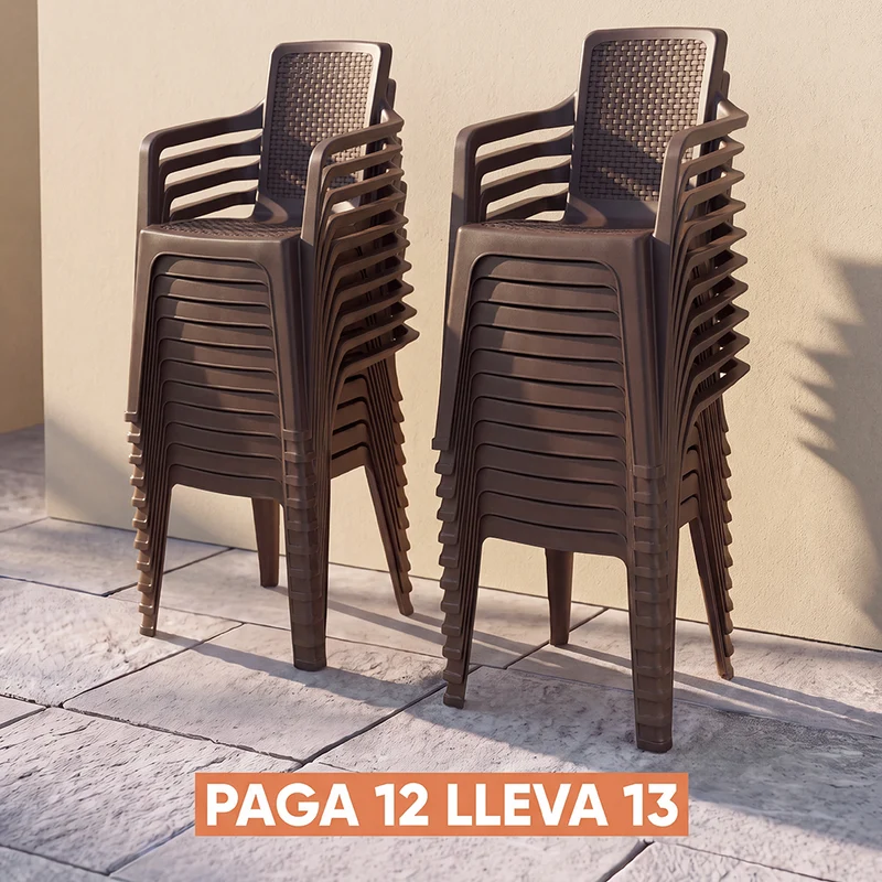 Silla Eterna con Brazos Paga 12 Lleva 13 Wengue