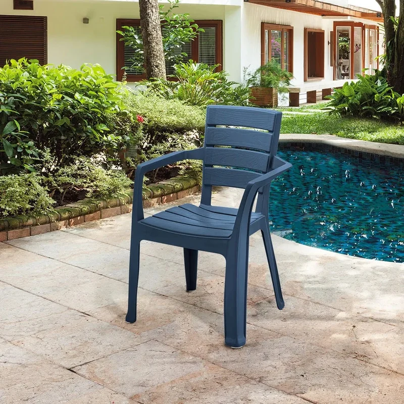 Silla Barú Trendy con Brazos Paga 12 Lleva 13 Azul Petróleo