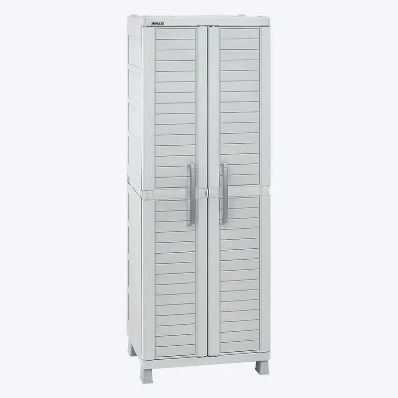Combo Cocina Barú, 1 Armario Grande, 1 Estante de 5 Niveles 15 Pulgadas Taupe