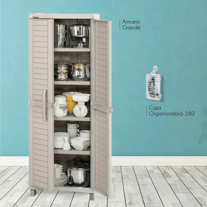 Armario Grande Barú + Caja Organizadora 180mm Taupe