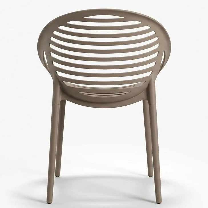 Set de 2 Sillas Tokio con Brazos, Color Taupe, con Espaldar y Diseño Moderno