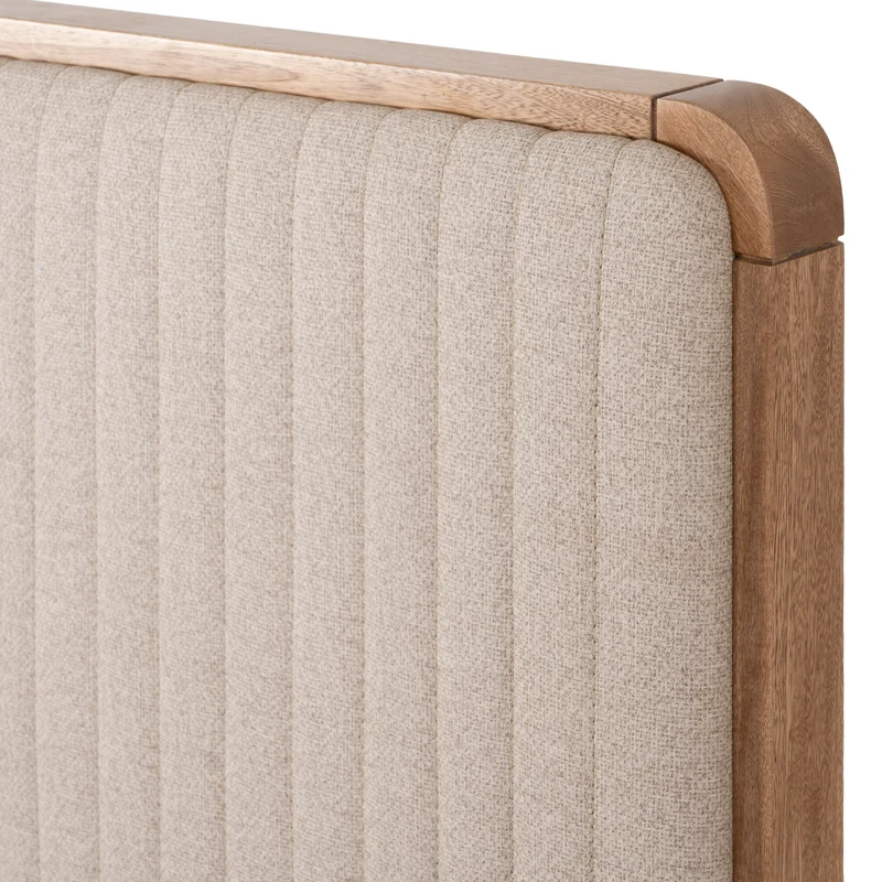 Combo Cama Sencillo Celeste Eurolino Beige, Natural + Colchón Siesta Orthopedic