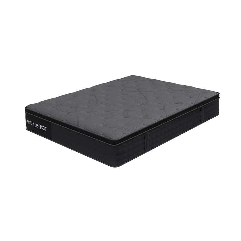 Combo Cama Sencillo Celeste Eurolino Beige, Natural + Colchón Siesta Orthopedic