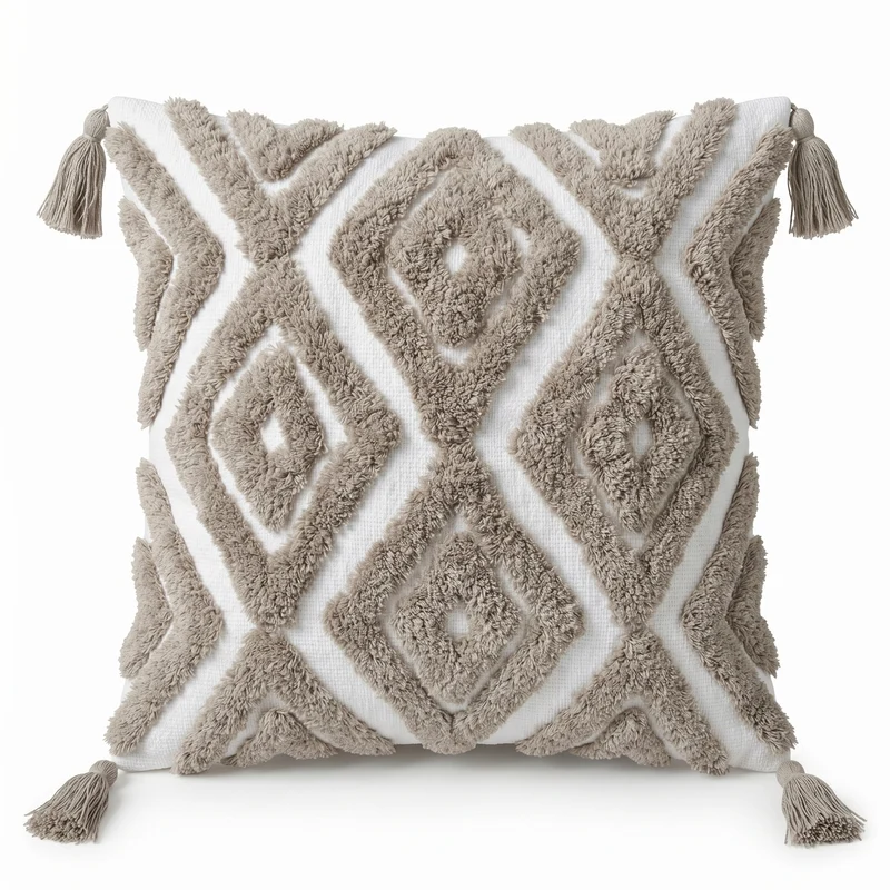 Cojín 45X45 Rustic 163 Boucle Marfil