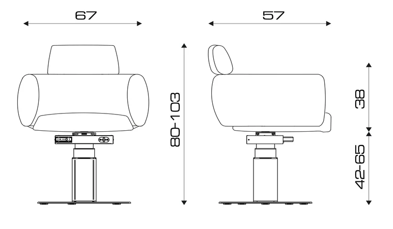 Salondesign24 Friseurstuhl elektrische Akku Pumpe - Ultra