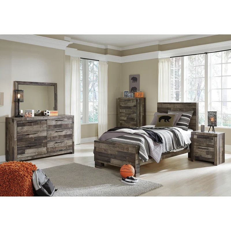Benchcraft Derekson B200 6 pc Twin Panel Bedroom Set