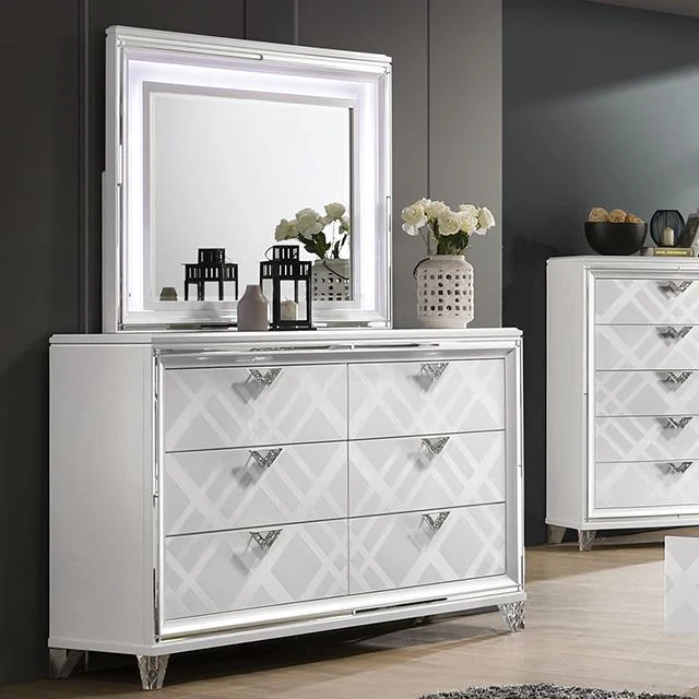Furniture of America Emmeline FOA7147WH-D Dresser