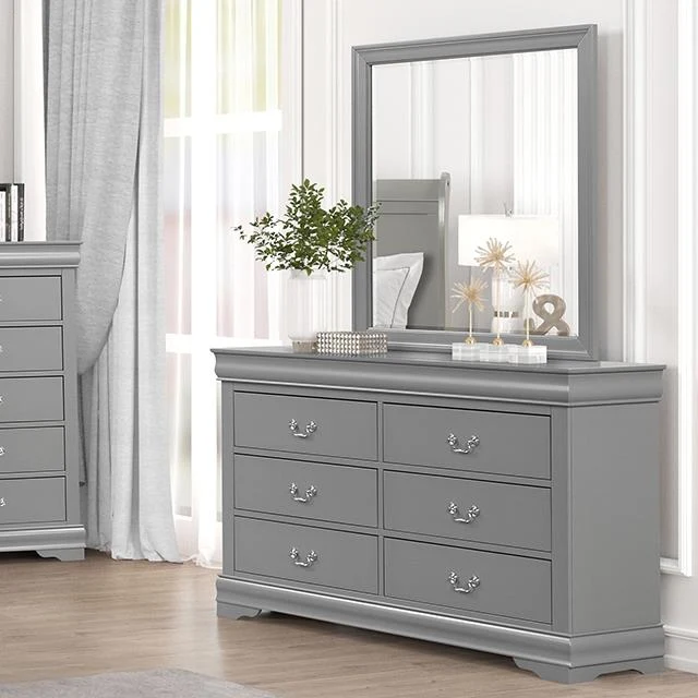 Furniture of America Louis Philippe FM7866GY-D Dresser