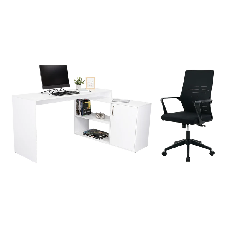Combo para Oficina Prox, Incluye Escritorio y Silla de Escritorio