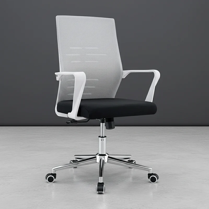 Silla de Escritorio Vertex, Gris, Ergonómica con Reposabrazos