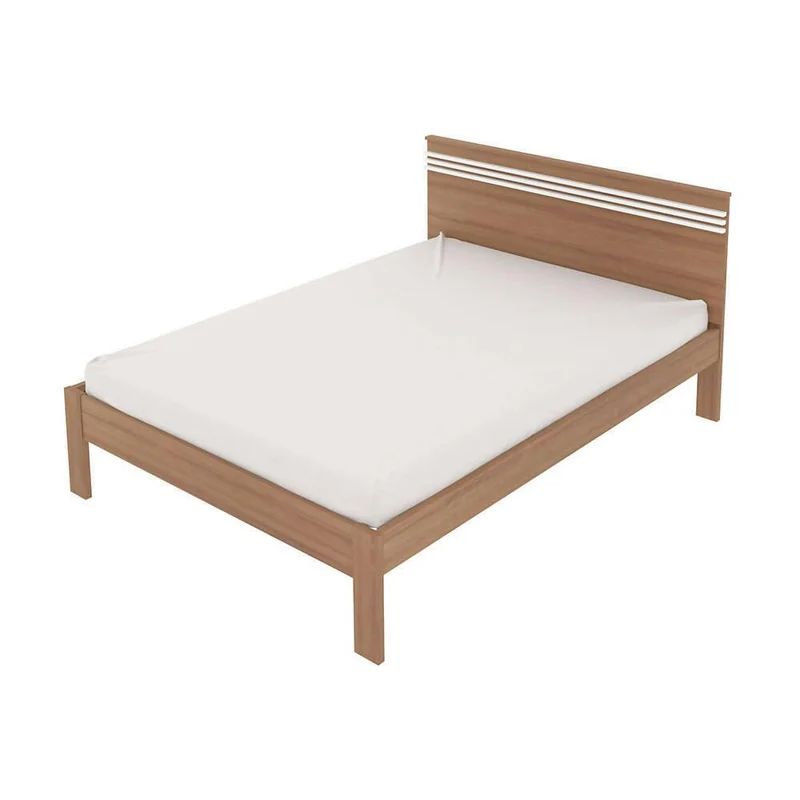 Cama Doble Kaia Almendra/Blanco