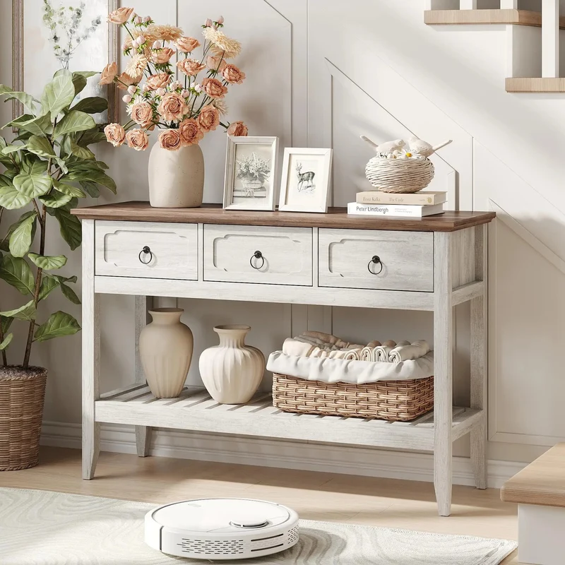 Entryway Table Farmhouse Feel Console Table for Entryway