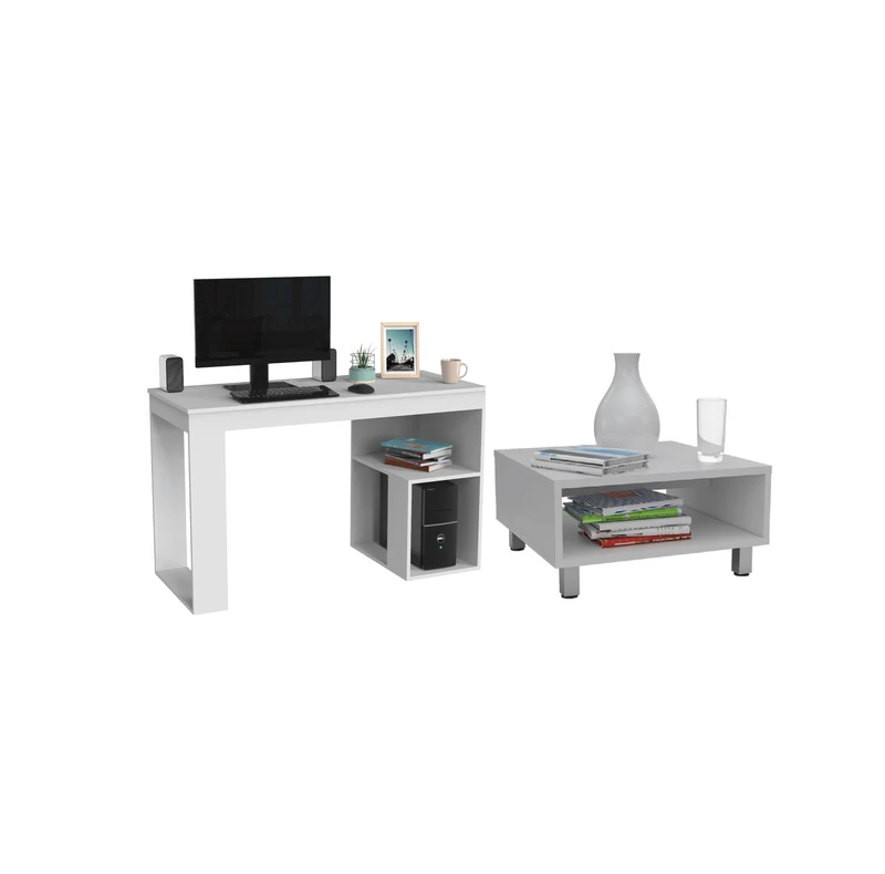Combo para Oficina Málaga, Incluye Escritorio y Mesa de Centro