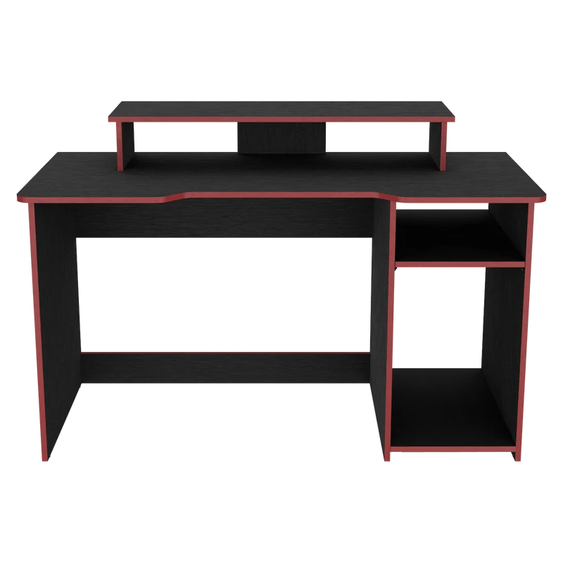 Combo para Oficina Gate, Rojo y Negro, Incluye Silla y Escritorio Gamer