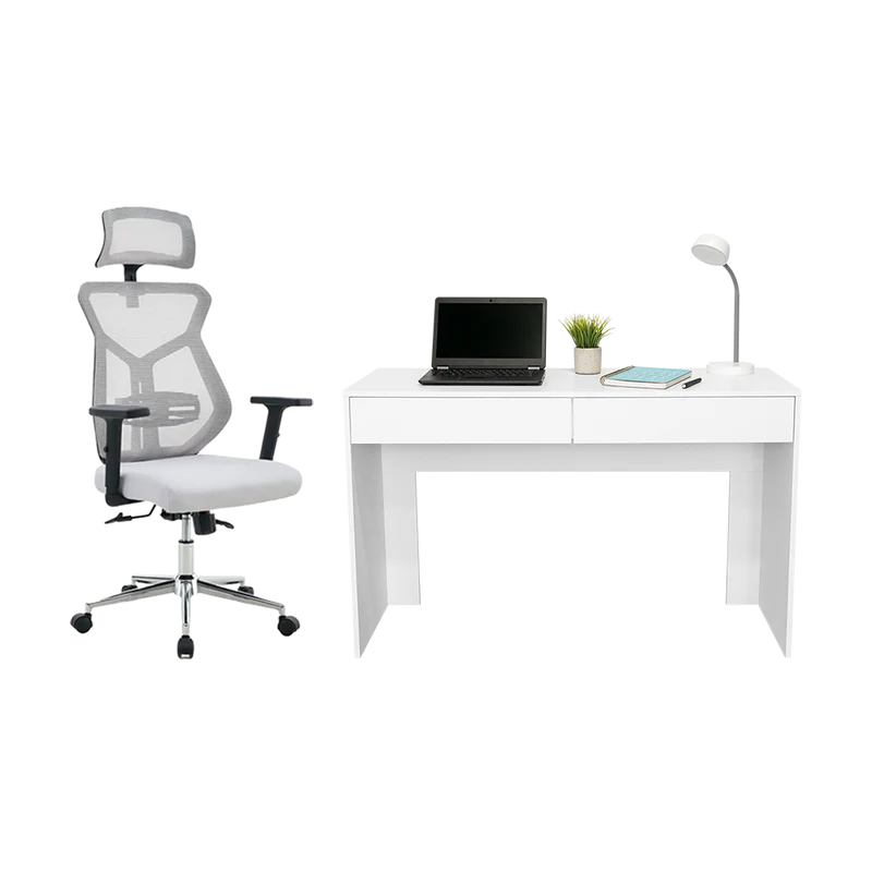 Combo para Oficina Esencial, Incluye Escritorio y Silla de Escritorio