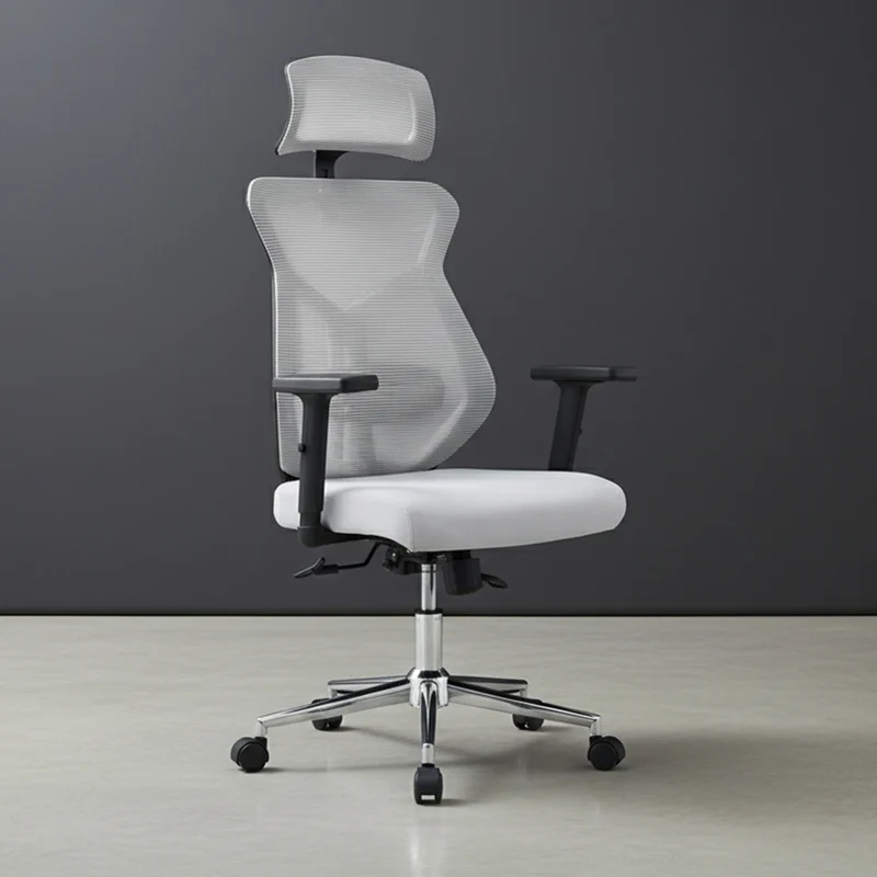 Silla de Escritorio Prime, Gris, Ergonómica con Altura Ajustable