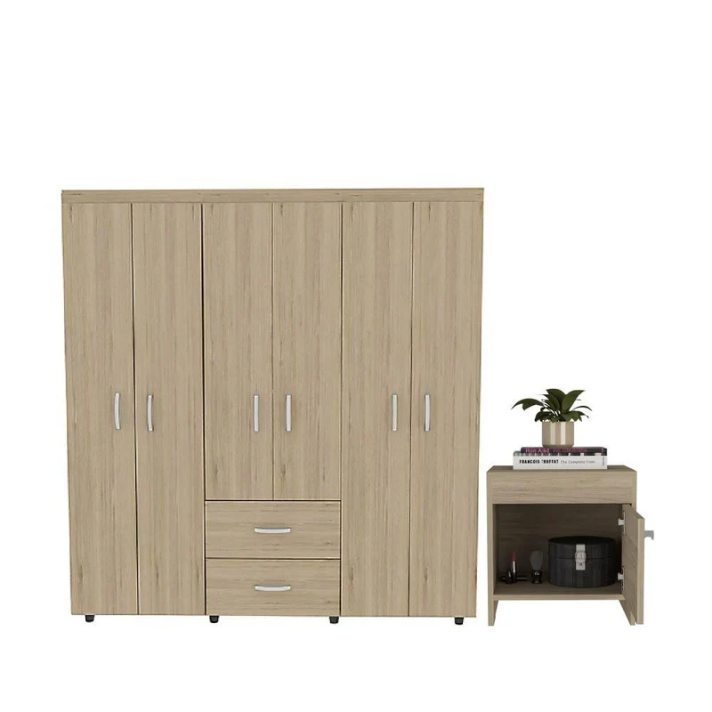 Combo para Habitación Aria, Incluye Clóset y Mesa de Noche