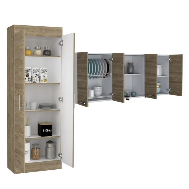 Combo para Cocina Yago, Incluye Gabinete y Alacena - Cambio de Color la Alacena