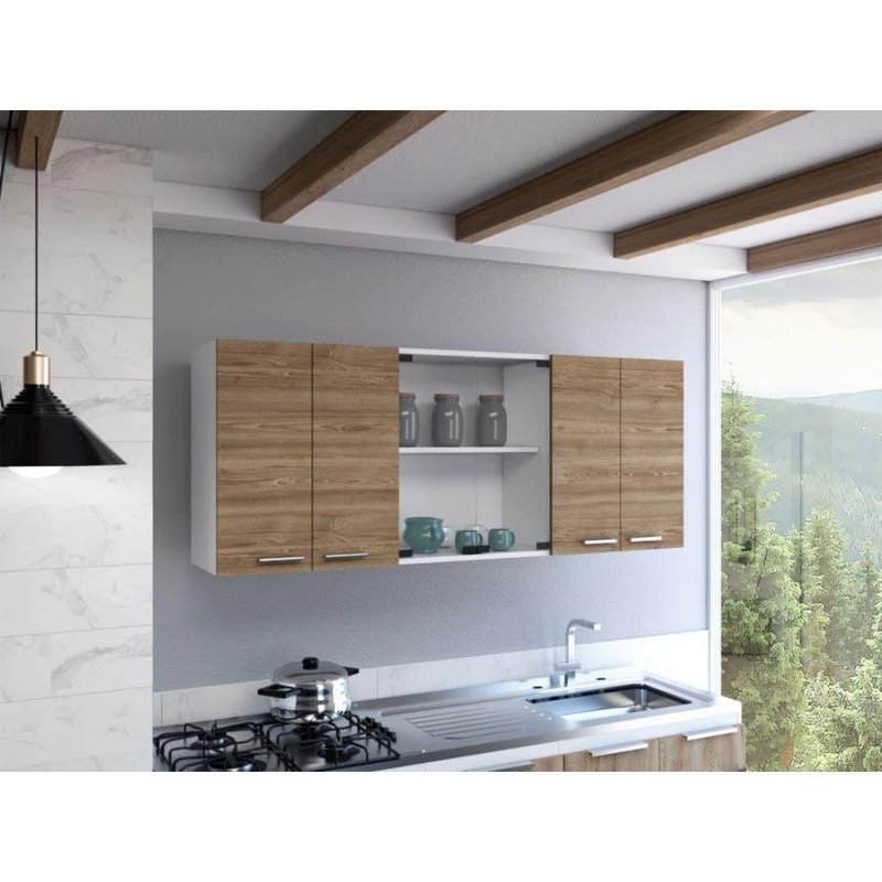 Combo para Cocina Yago, Incluye Gabinete y Alacena - Cambio de Color la Alacena
