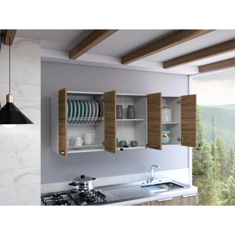 Combo para Cocina Yago, Incluye Gabinete y Alacena - Cambio de Color la Alacena