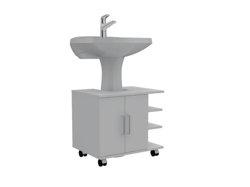 Combo para Baño Felicias, Incluye Gabinete de Baño y Mueble Lavamanos