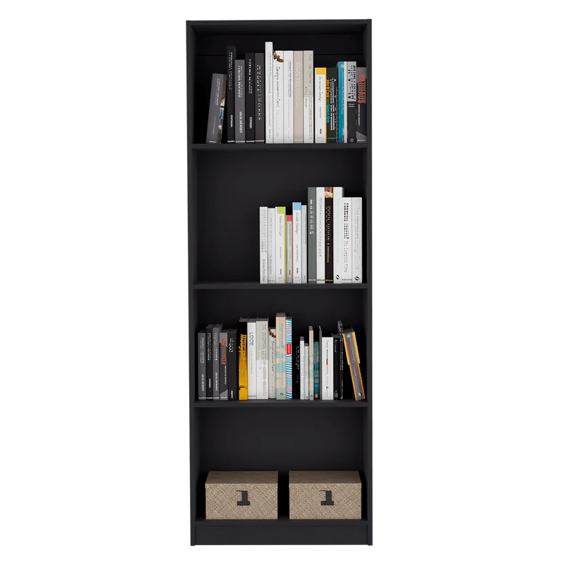 Combo de Bibliotecas Home, Wengue Incluye Tres Bibliotecas sin Puertas