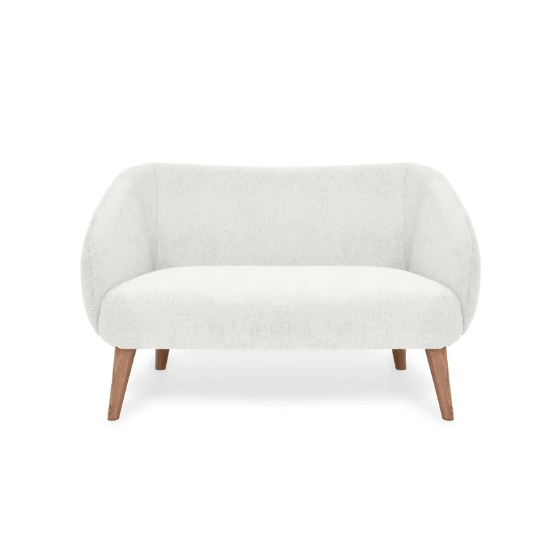 Sofa 2 Puestos Astra 130x76x77 cm Tela Crudo