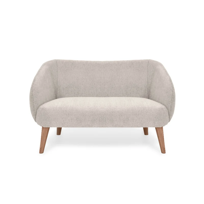 Sofa 2 Puestos Astra 130x76x77 cm Tela Beige