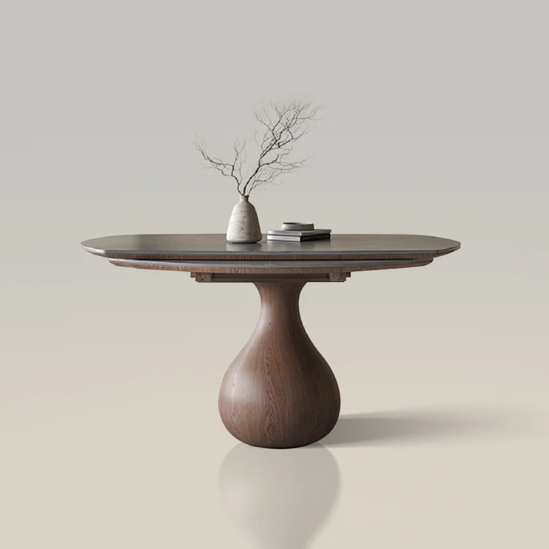 Modern Expandable Dual-Purpose Mushroom Shaped Dining Table