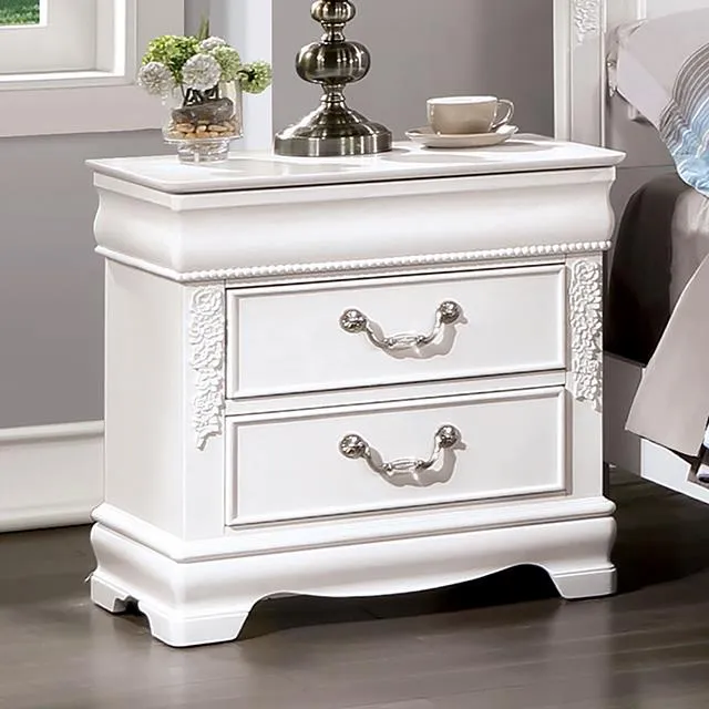 Furniture of America Alecia CM7458WH-N Night Stand