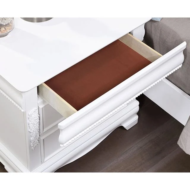 Furniture of America Alecia CM7458WH-N Night Stand