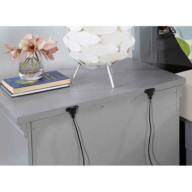 Furniture of America Castlile CM7413GY-N Night Stand