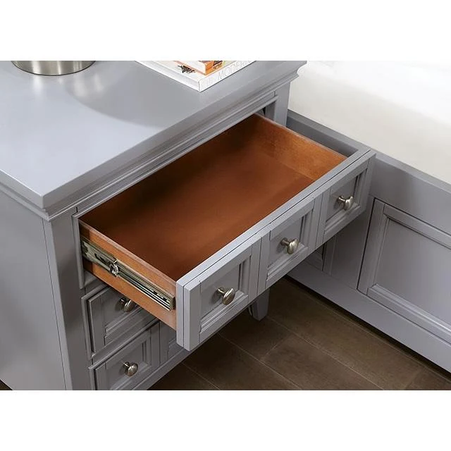 Furniture of America Castlile CM7413GY-N Night Stand