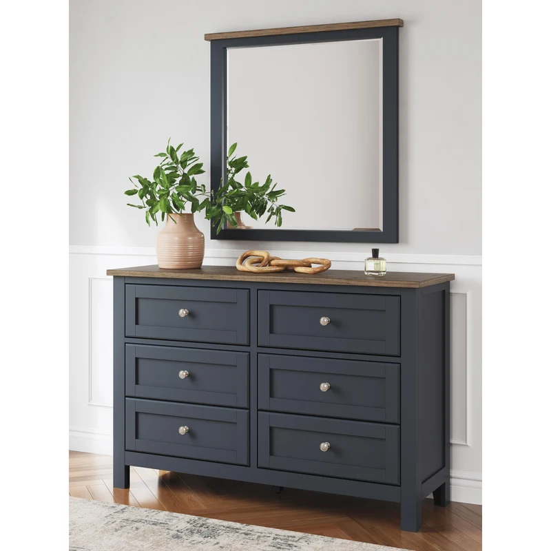 Signature Design by Ashley Landocken B414B1 Dresser and Mirror