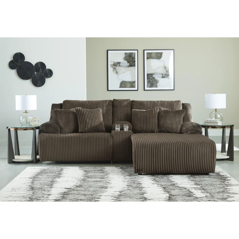 Signature Design by Ashley Top Tier 92705S4 3 pc Reclining Sectional Sofa with Chaise