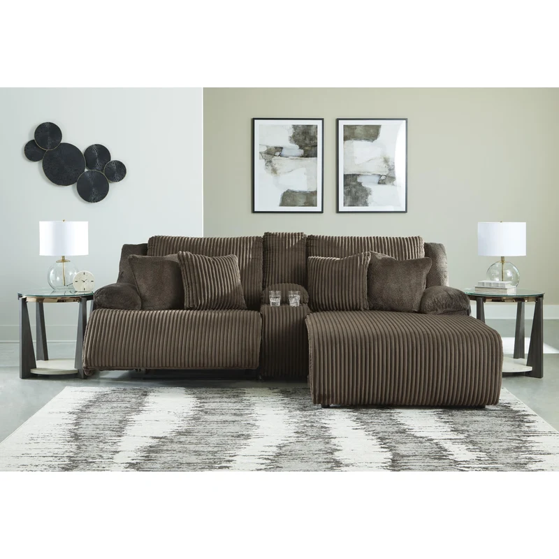 Signature Design by Ashley Top Tier 92705S4 3 pc Reclining Sectional Sofa with Chaise