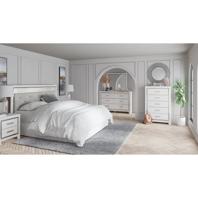 Signature Design by Ashley Altyra B2640-58 King/California King Upholstered Panel Headboard