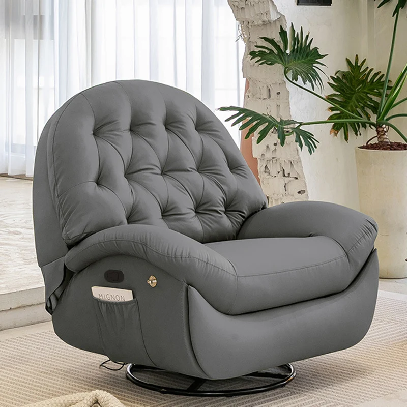 Contemporary Scandinavian Tufted Faux Leather Upholstered Carbon Steel Pine Wood Accent Chair Backrest For Living Room