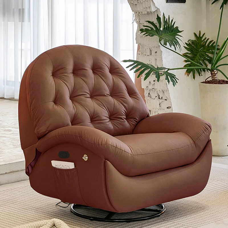 Contemporary Scandinavian Tufted Faux Leather Upholstered Carbon Steel Pine Wood Accent Chair Backrest For Living Room