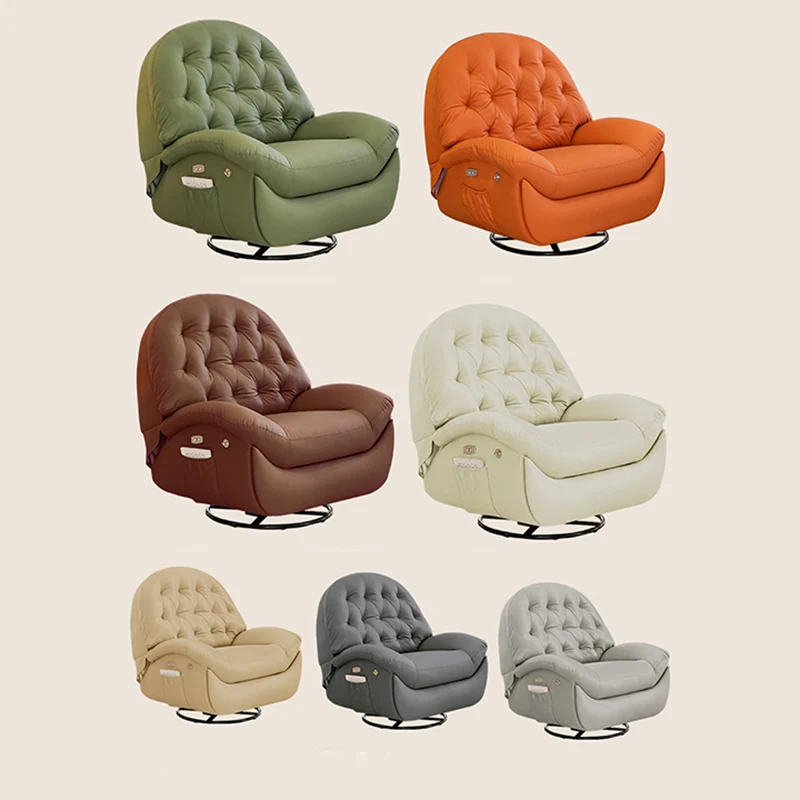 Contemporary Scandinavian Tufted Faux Leather Upholstered Carbon Steel Pine Wood Accent Chair Backrest For Living Room