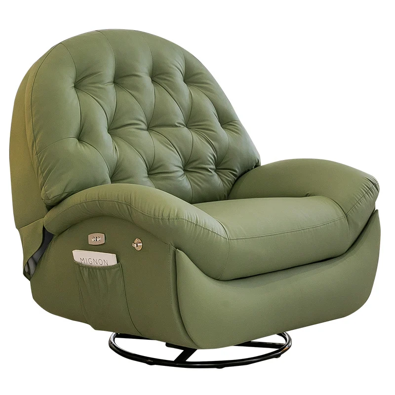 Contemporary Scandinavian Tufted Faux Leather Upholstered Carbon Steel Pine Wood Accent Chair Backrest For Living Room